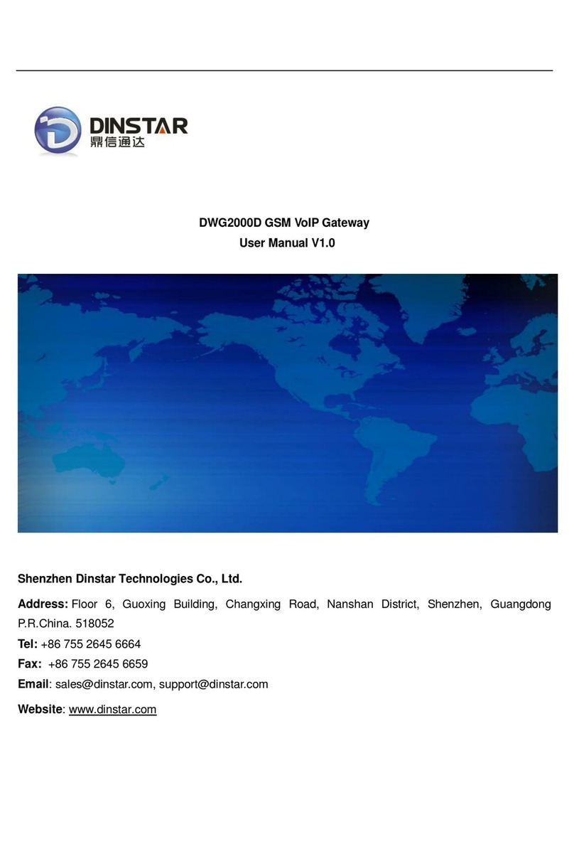 Dinstar DWG2000D User manual