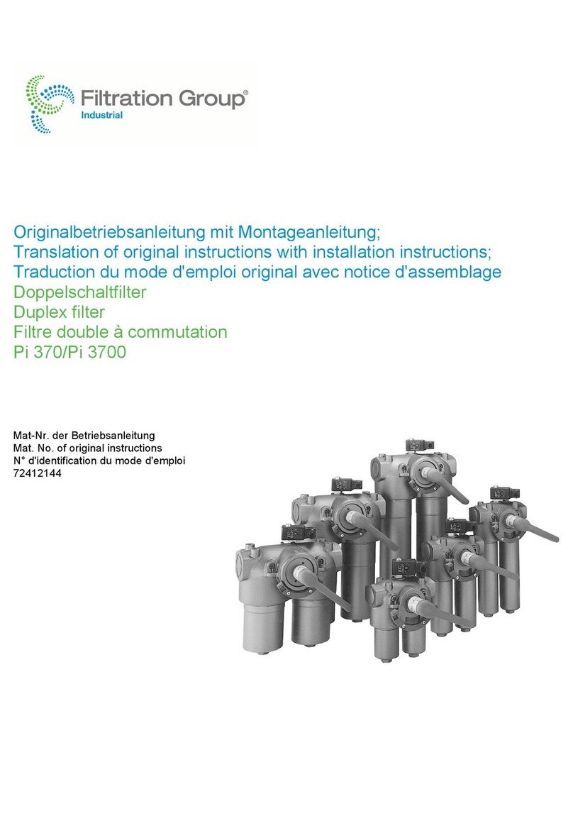 Filtration Group Pi 370 TRANSLATION OF ORIGINAL INSTRUCTIONS