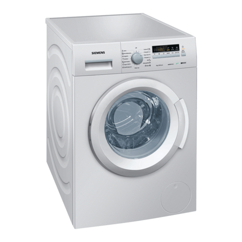 Siemens WM10K21SME Specification sheet