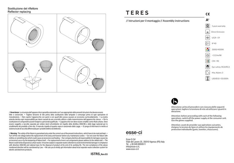 Esseci TERES Assembly instructions