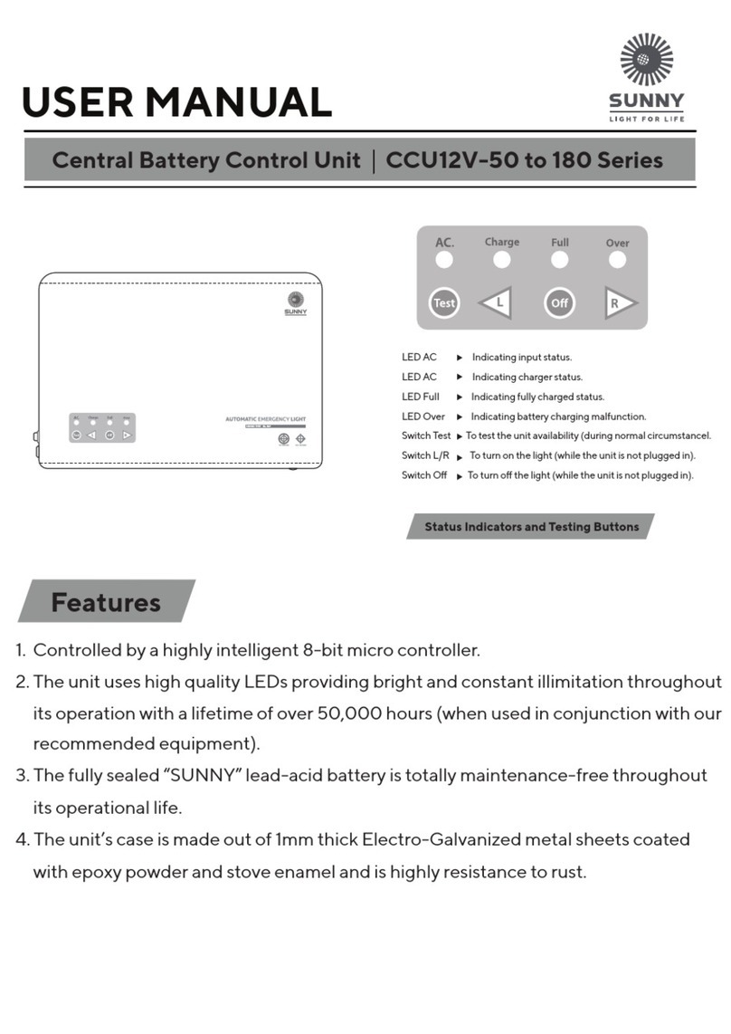 Sunny CCU12V-50 Series User manual