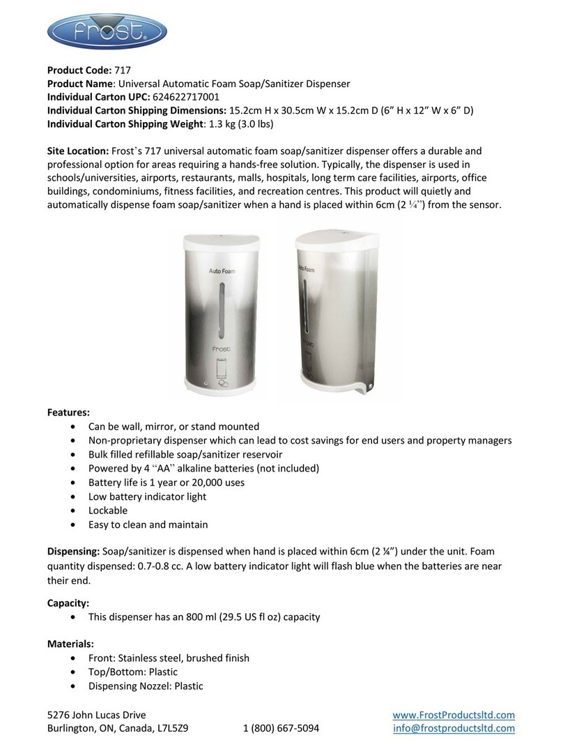 FROST 717 User manual