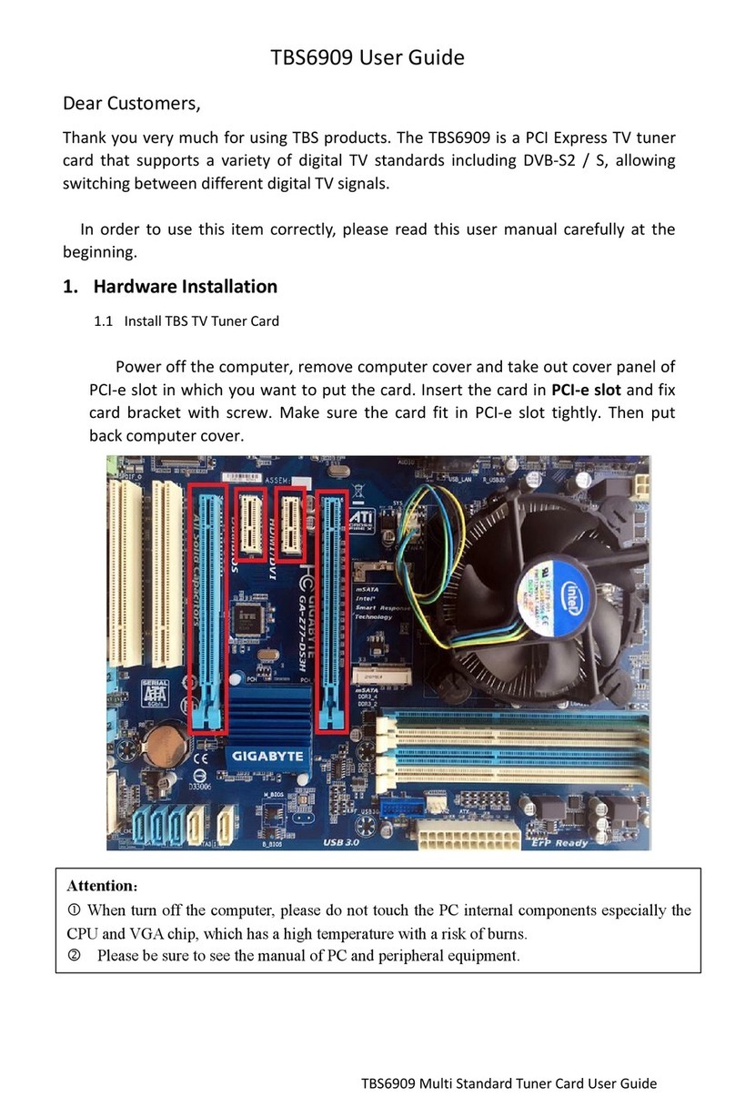tbs electronics TBS6909 User manual tbs electronics TBS6909 User manual