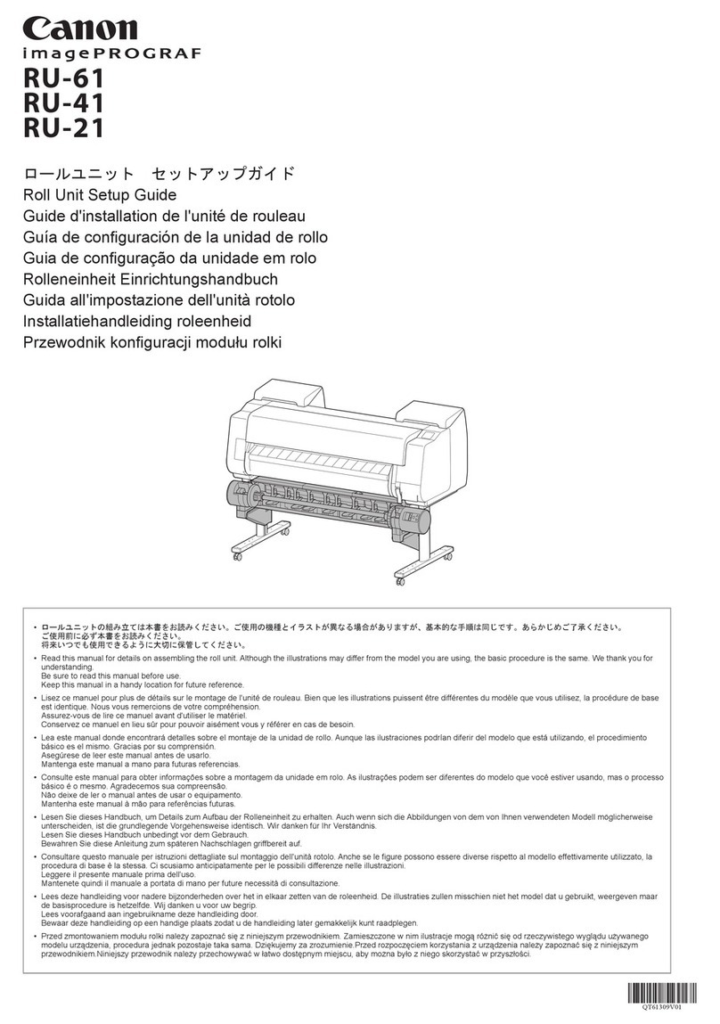 Canon imagePROGRAF RU-61 User manual