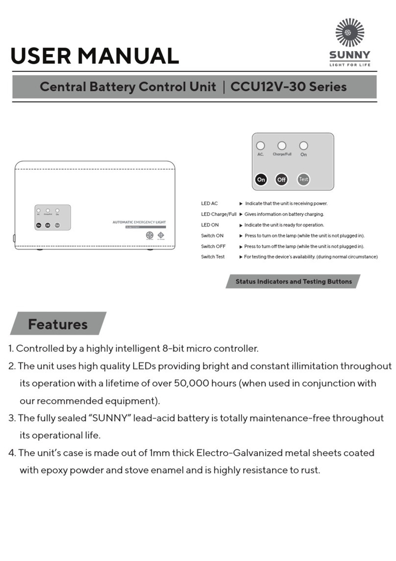 Sunny CCU12V-30 Series User manual
