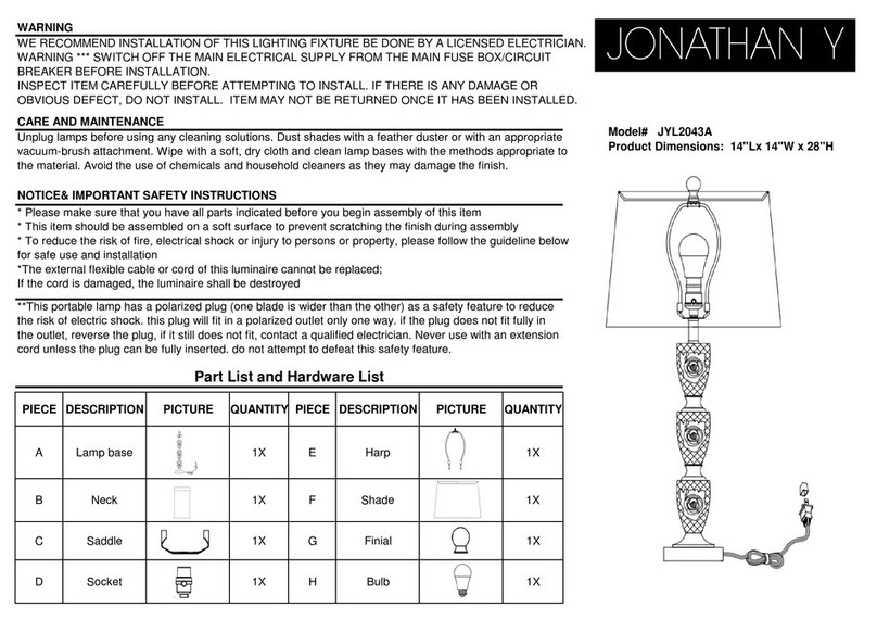 JONATHAN Y JYL2043A User manual JONATHAN Y JYL2043A User manual