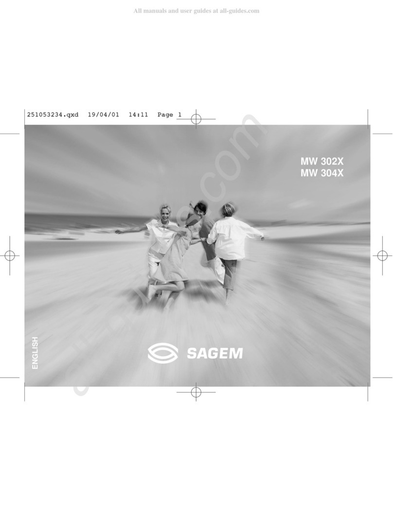 Sagem MW 302 Series User manual