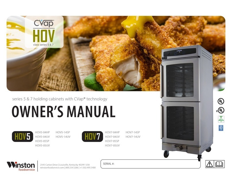 Winston foodservice CVap HOV5 owner's manual