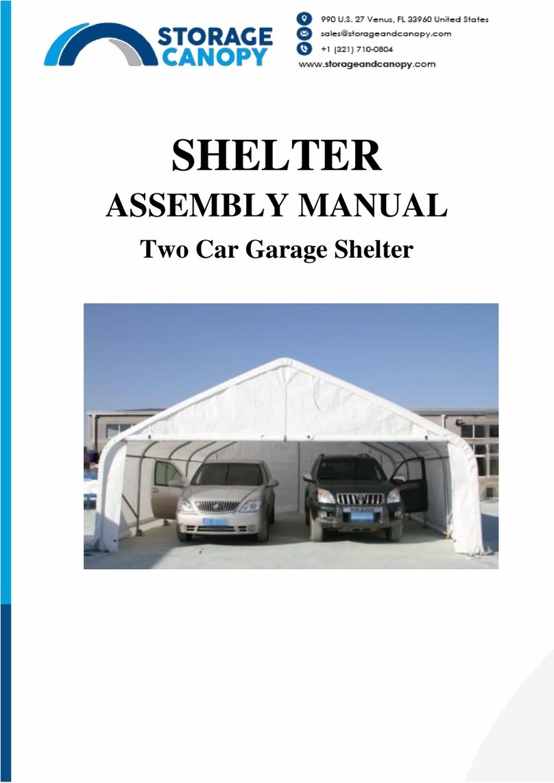 Storage Canopy Two Car Garage Shelter User manual Storage Canopy Two Car Garage Shelter User manual