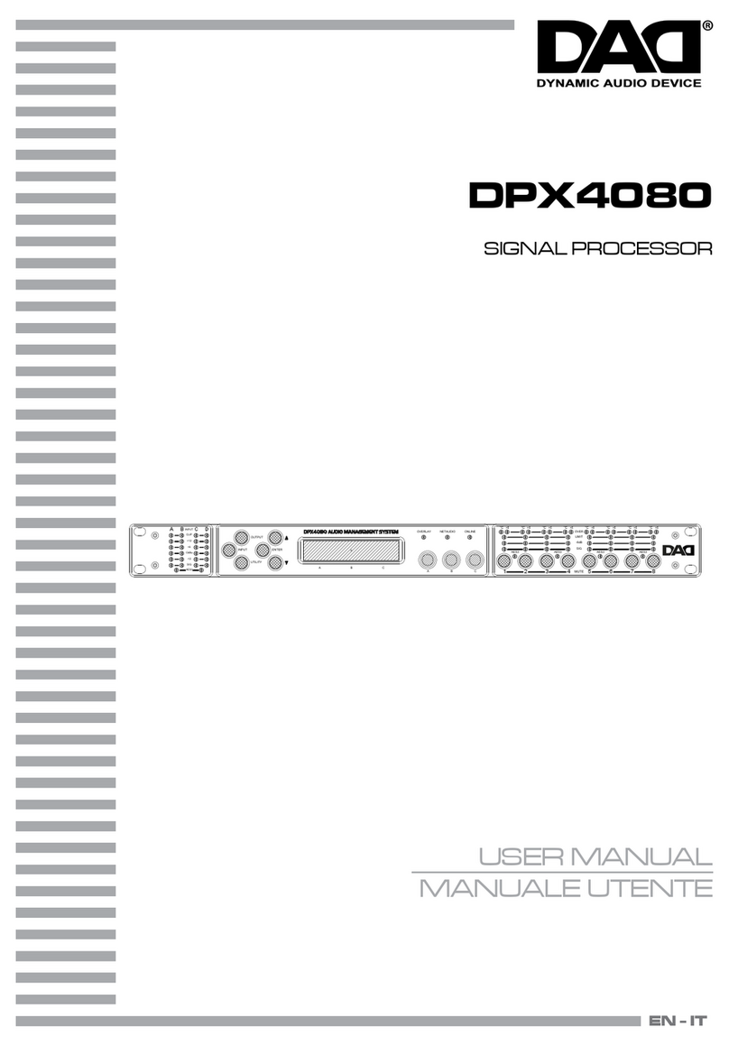 DAD DPX4080 User manual