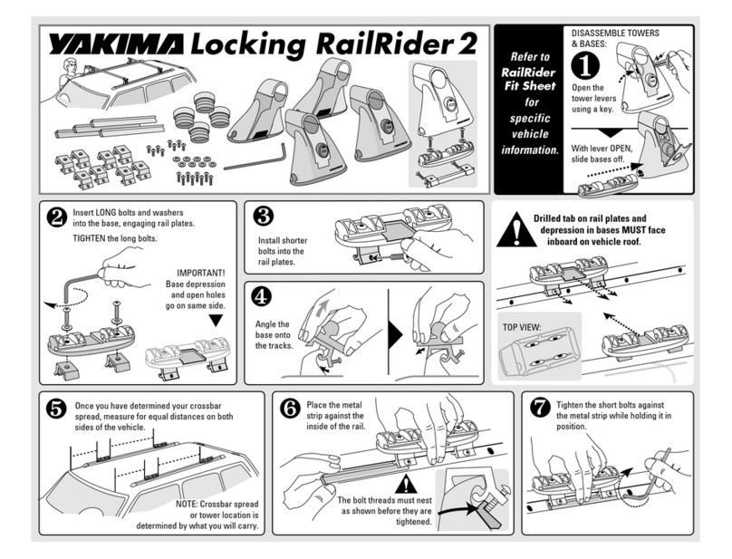 Yakima Locking RailRider 2 instructions