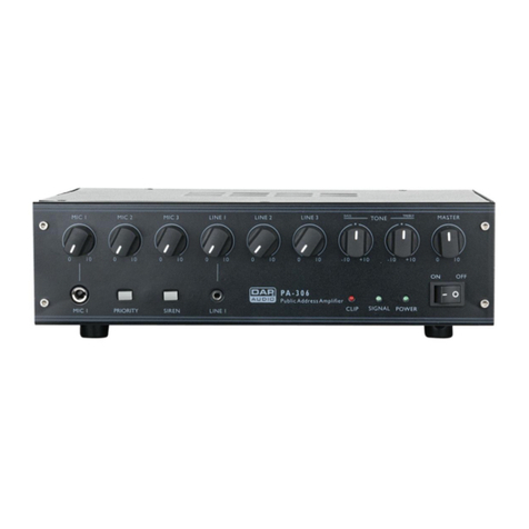 DAPAudio PA-306 User manual