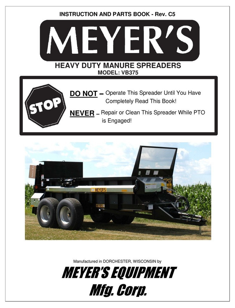 Meyer's VB375 INSTRUCTION AND PARTS BOOK