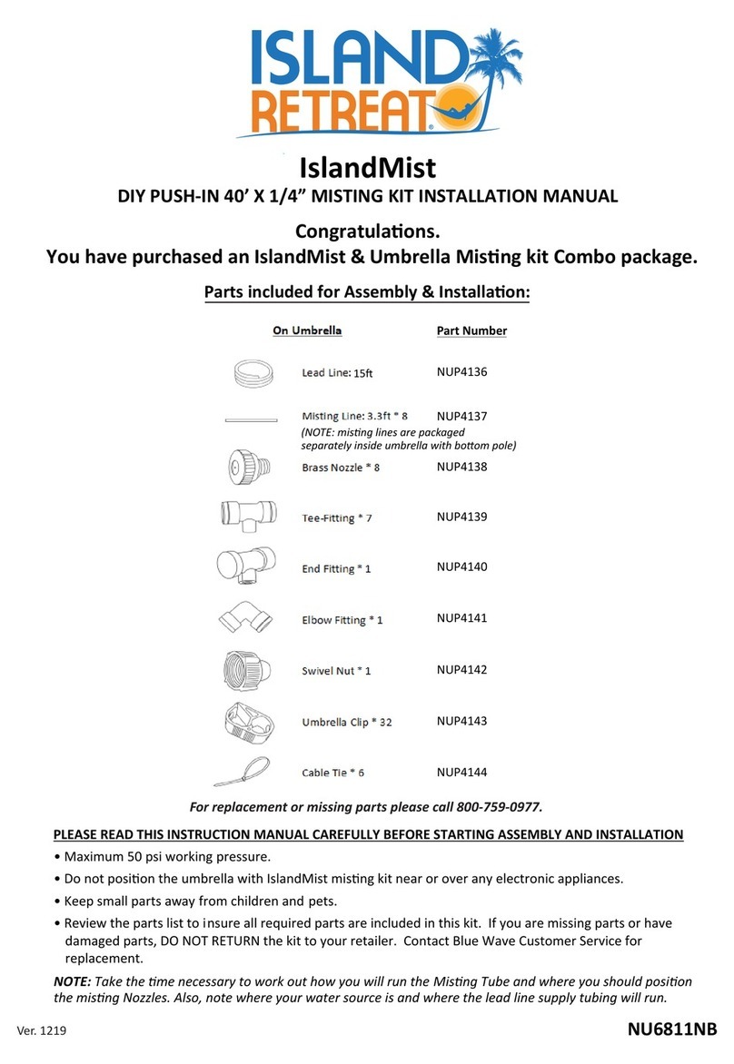 ISLAND RETREAT IslandMist installation manual