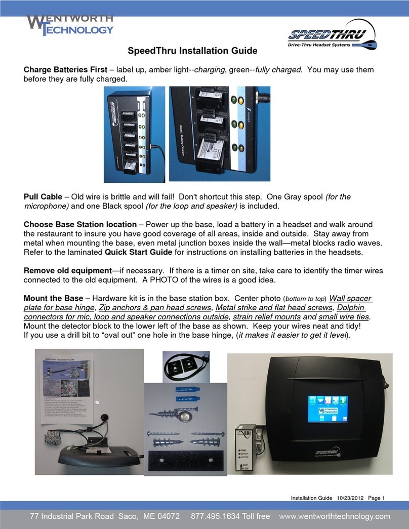 Wentworth Technology SpeedTHRU installation guide