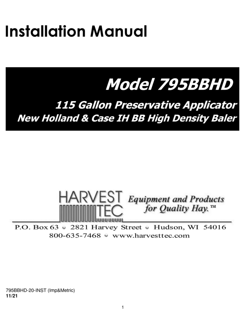 Harvest TEC 795BBHD installation manual