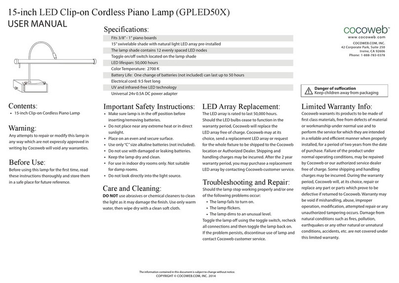 cocoweb GPLED50X User manual