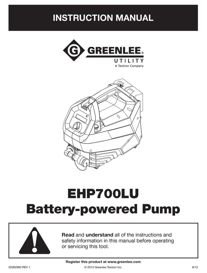 Textron Greenlee EHP700LU User manual