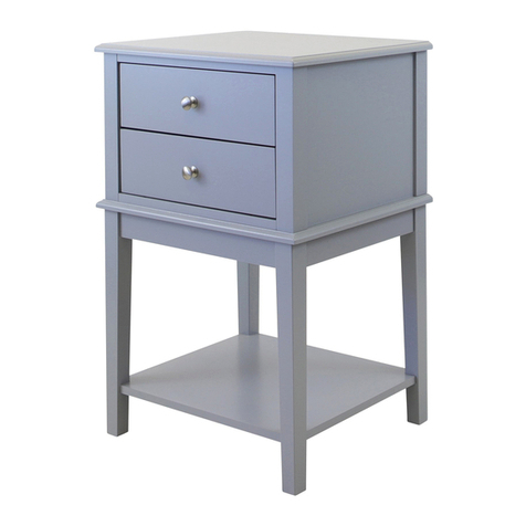 Meubilair Chloe 2 Drawer Side Table manual Meubilair Chloe 2 Drawer Side Table manual