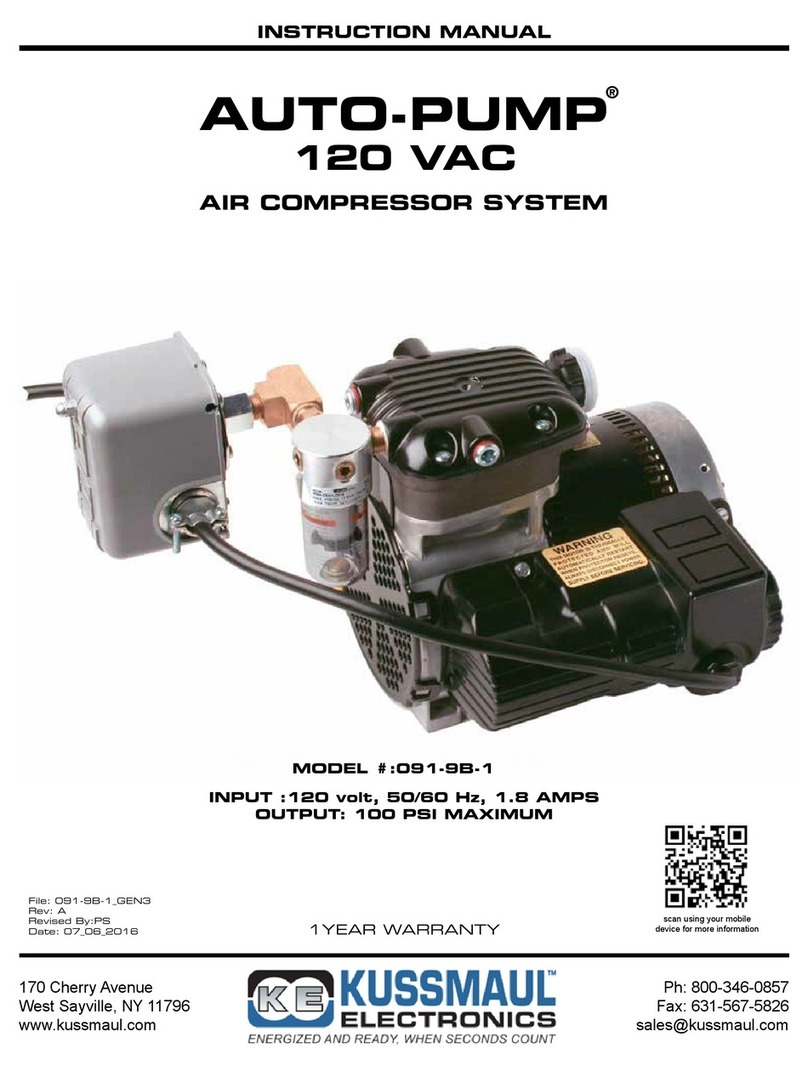 KUSSMAUL AUTO-PUMP User manual