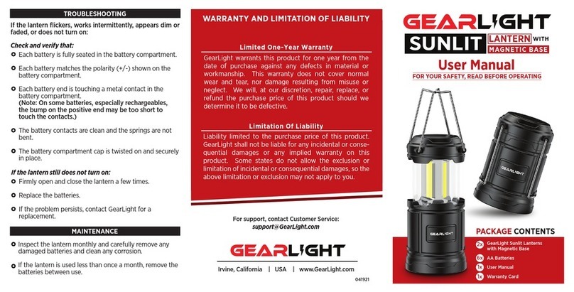 Gear Light SUNLIT user manual