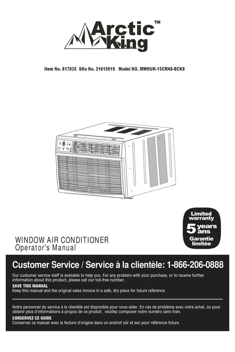Arctic King MWHUK-15CRN8-BCK8 User manual