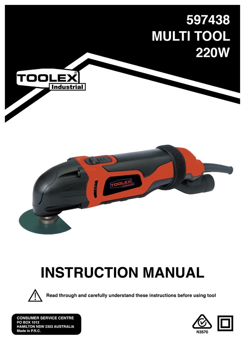 Toolex 597438 instruction manual