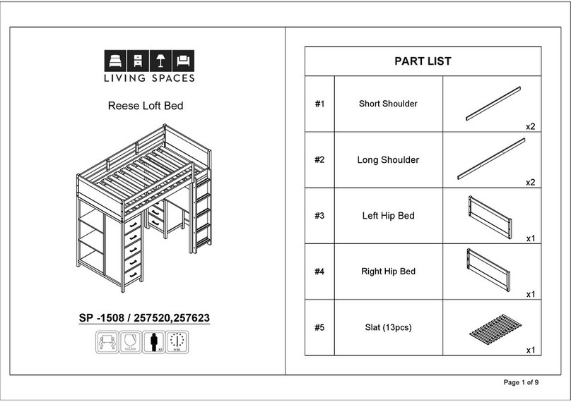 Living Spaces Reese SP-1508/257520 User manual Living Spaces Reese SP-1508/257520 User manual