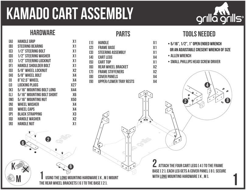 Grilla Grills Kamado Cart Assembly Grilla Grills Kamado Cart Assembly