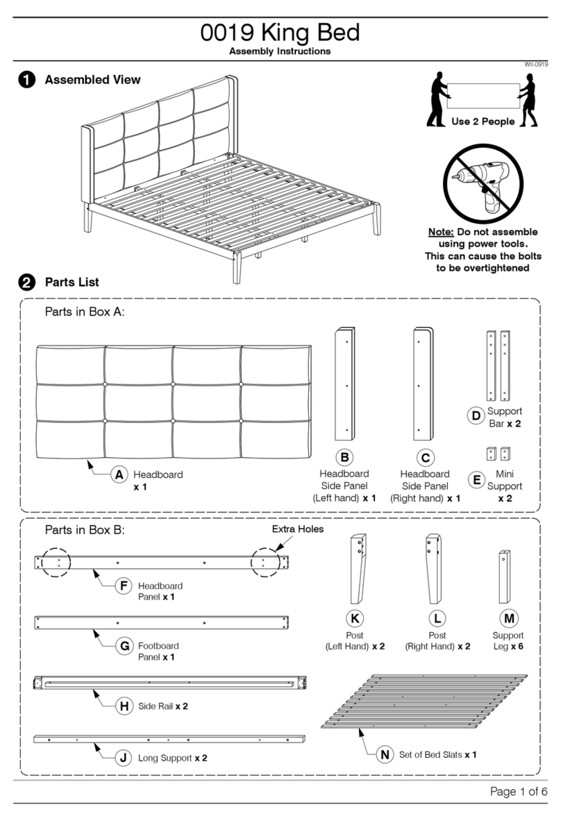 Baxton Studio 0019 Assembly instructions
