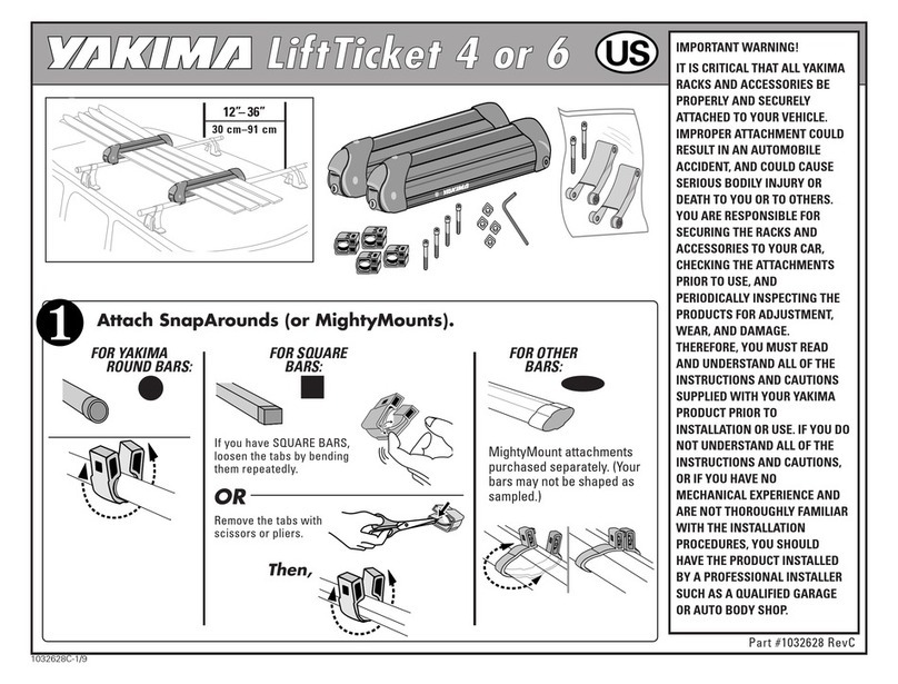 Yakima LiftTicket 4 instructions
