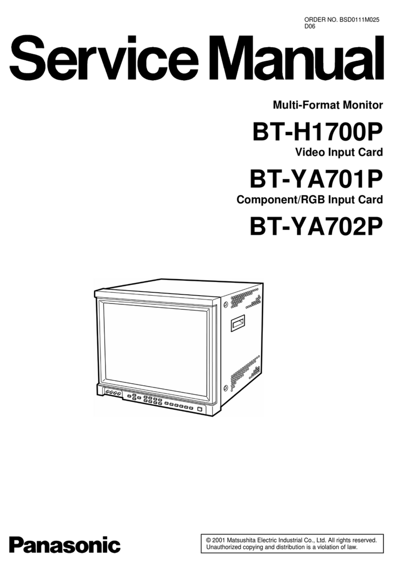 Panasonic BT-H1700P User manual