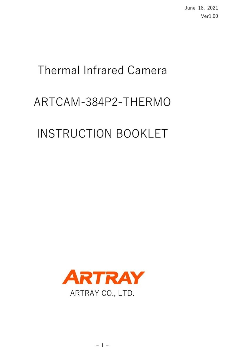 ARTRAY ARTCAM-384P2-THERMO Instruction booklet