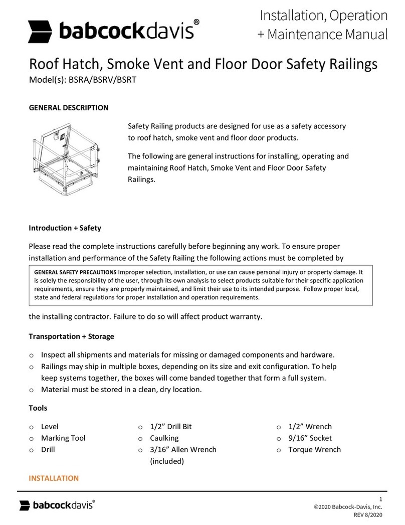 babcockdavis BSRA Instruction manual