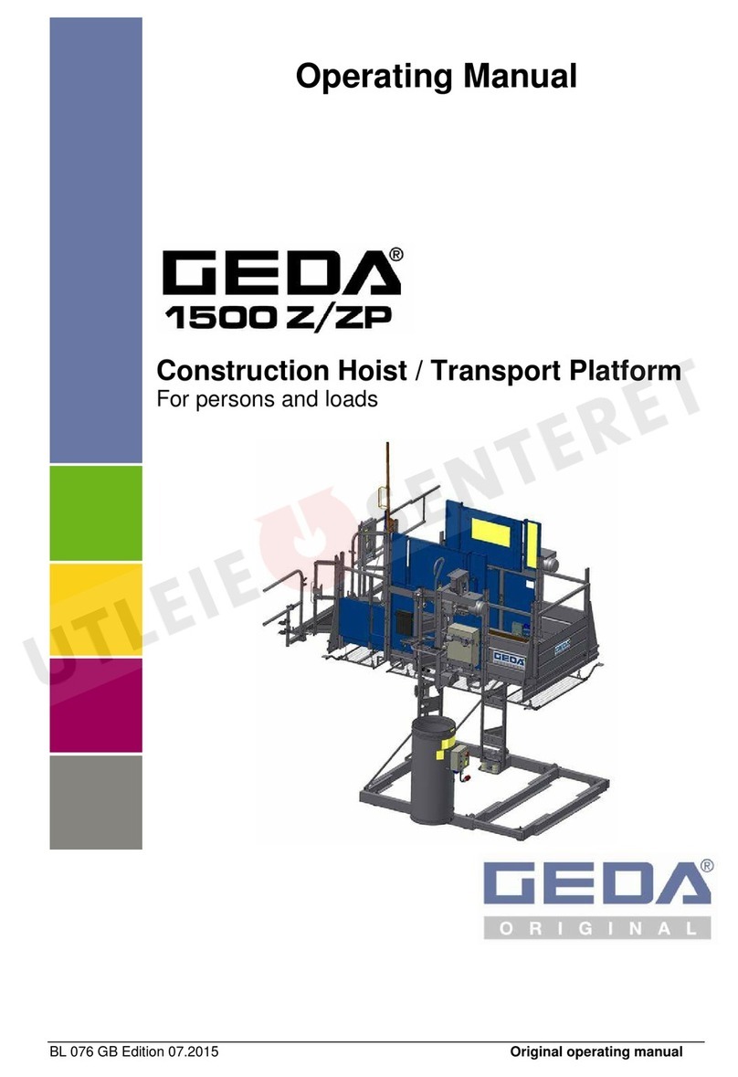 GEDA 1500z Original operating manual