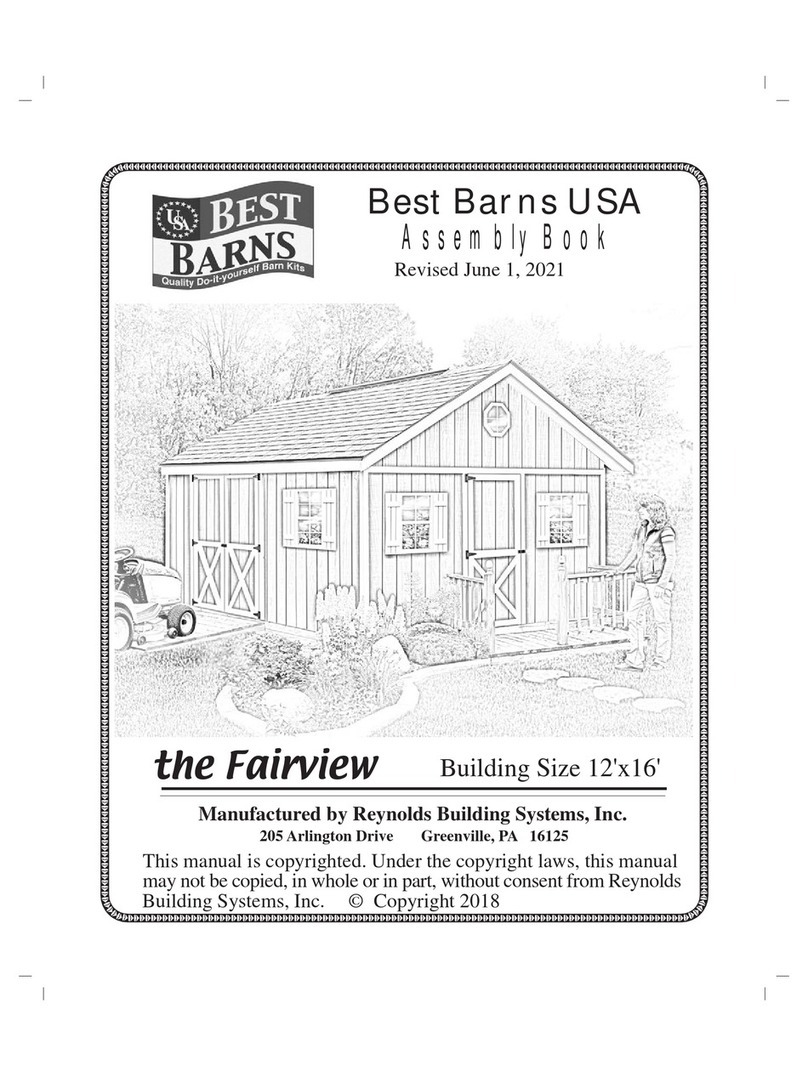 Reynolds Building Systems Best Barns Fairview Assembly Book