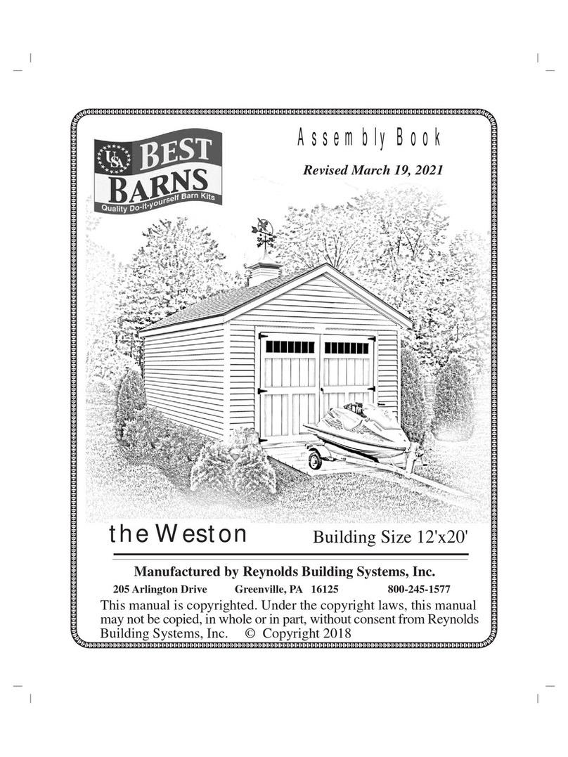 Reynolds Building Systems Best Barns Weston Assembly Book Reynolds Building Systems Best Barns Weston Assembly Book