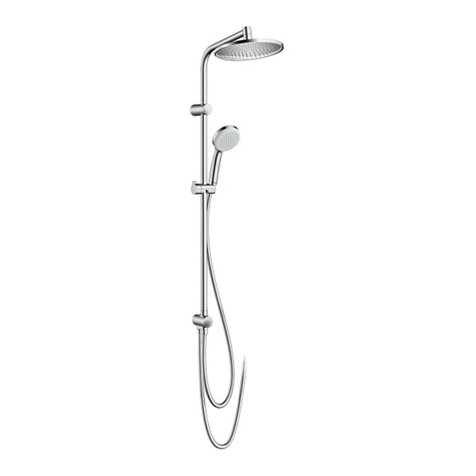 Hans Grohe Crometta S 240 1jet Showerpipe Reno 27342007 Instructions for use/assembly instructions Hans Grohe Crometta S 240 1jet Showerpipe Reno 27342007 Instructions for use/assembly instructions