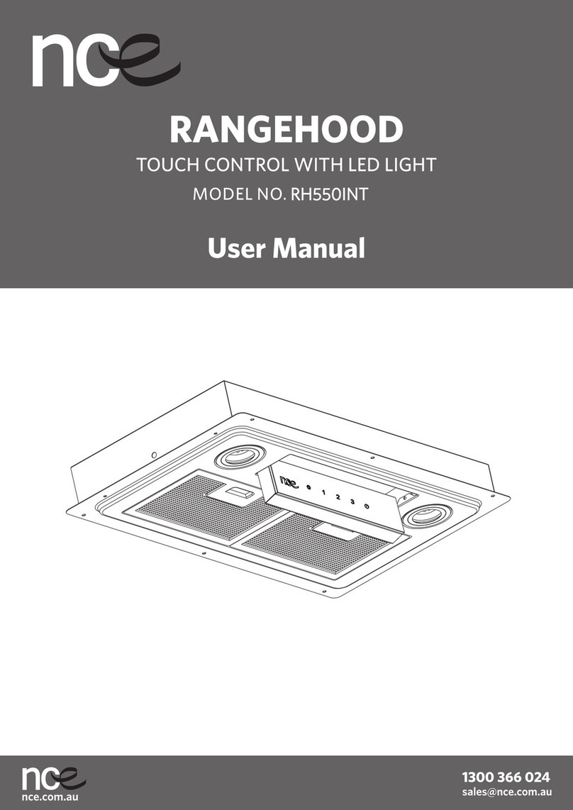 NCE RH550INT user manual