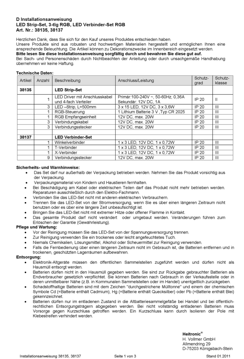 Heitronic 38135 installation instructions