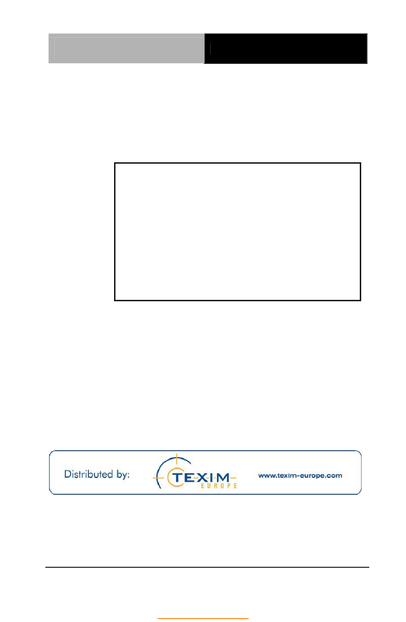 Texim Europe RTC-900R User manual