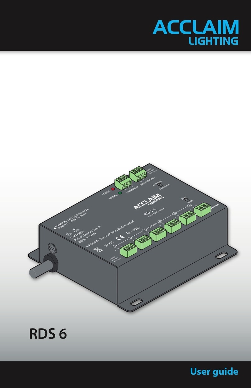 Acclaim Lighting RDS 6 user guide