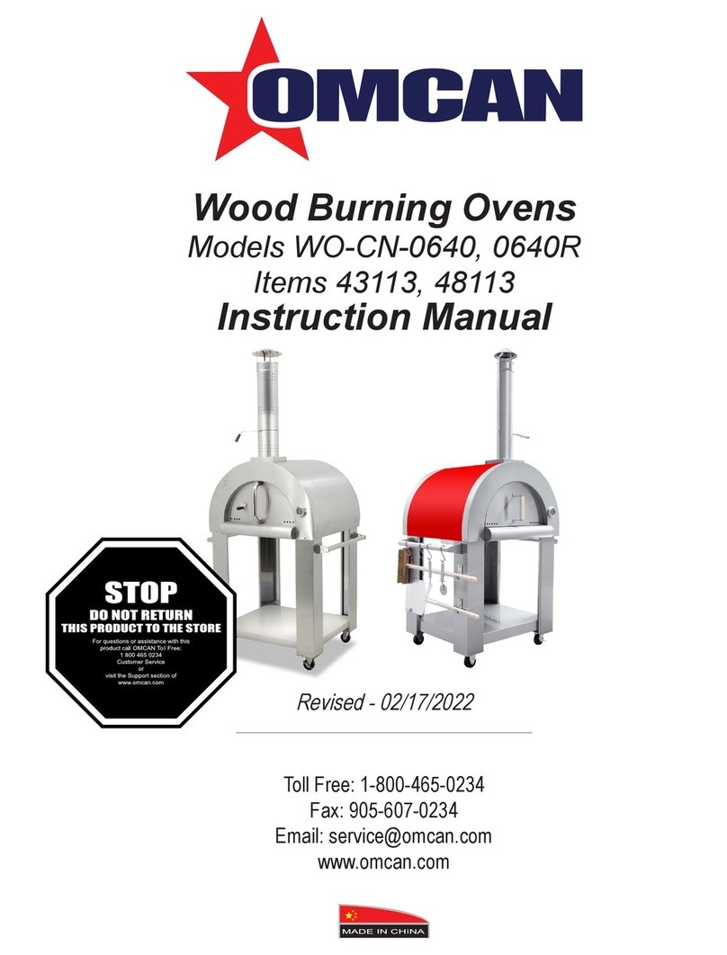 Omcan WO-CN-0640R 43113 instruction manual