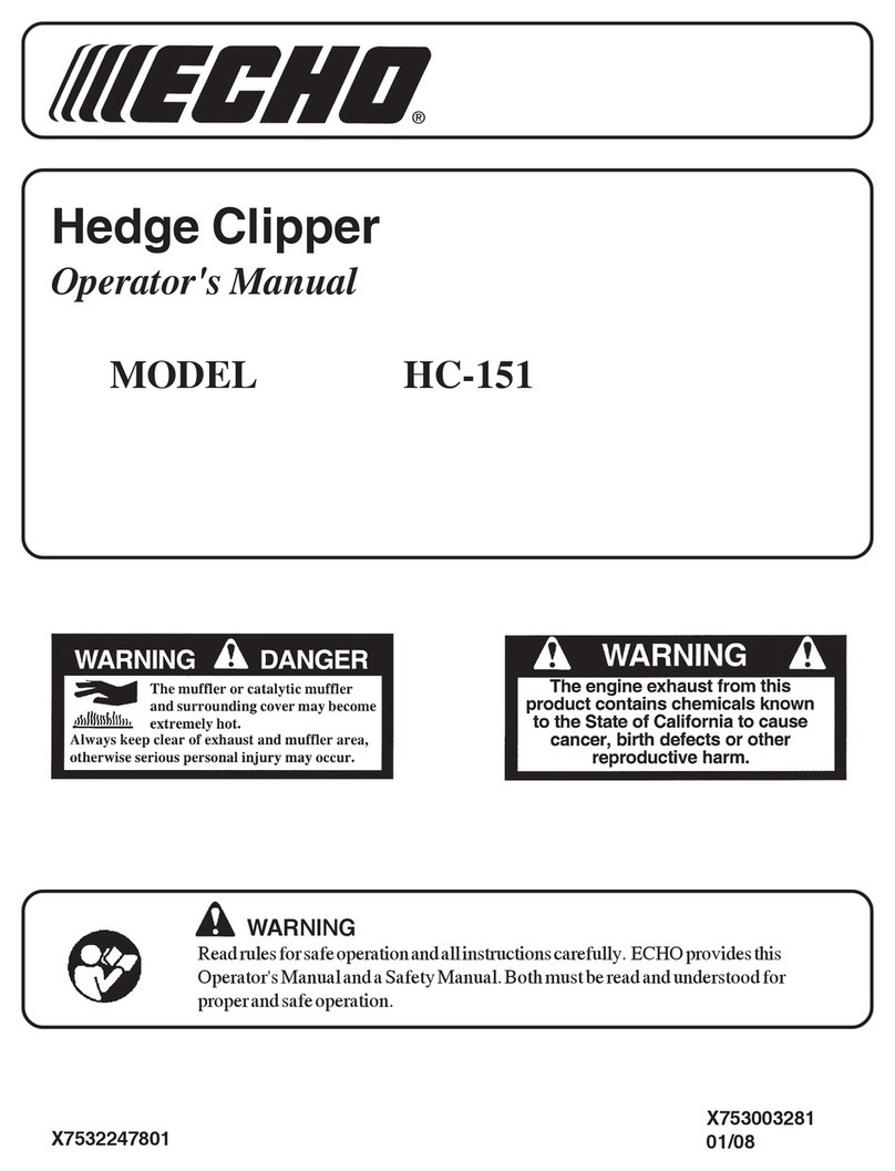 Echo HC-151 User manual