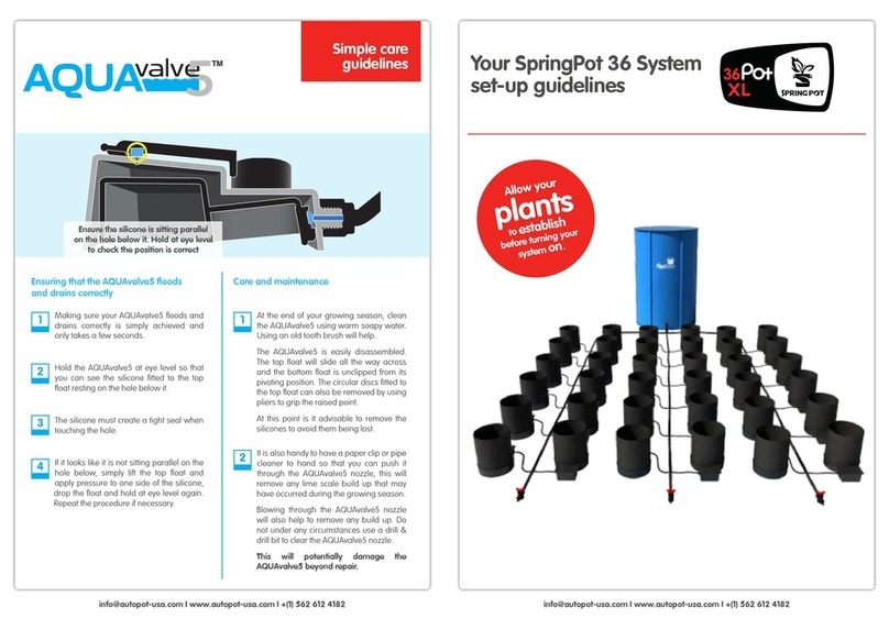 Autopot SpringPot 36 Instruction Manual
