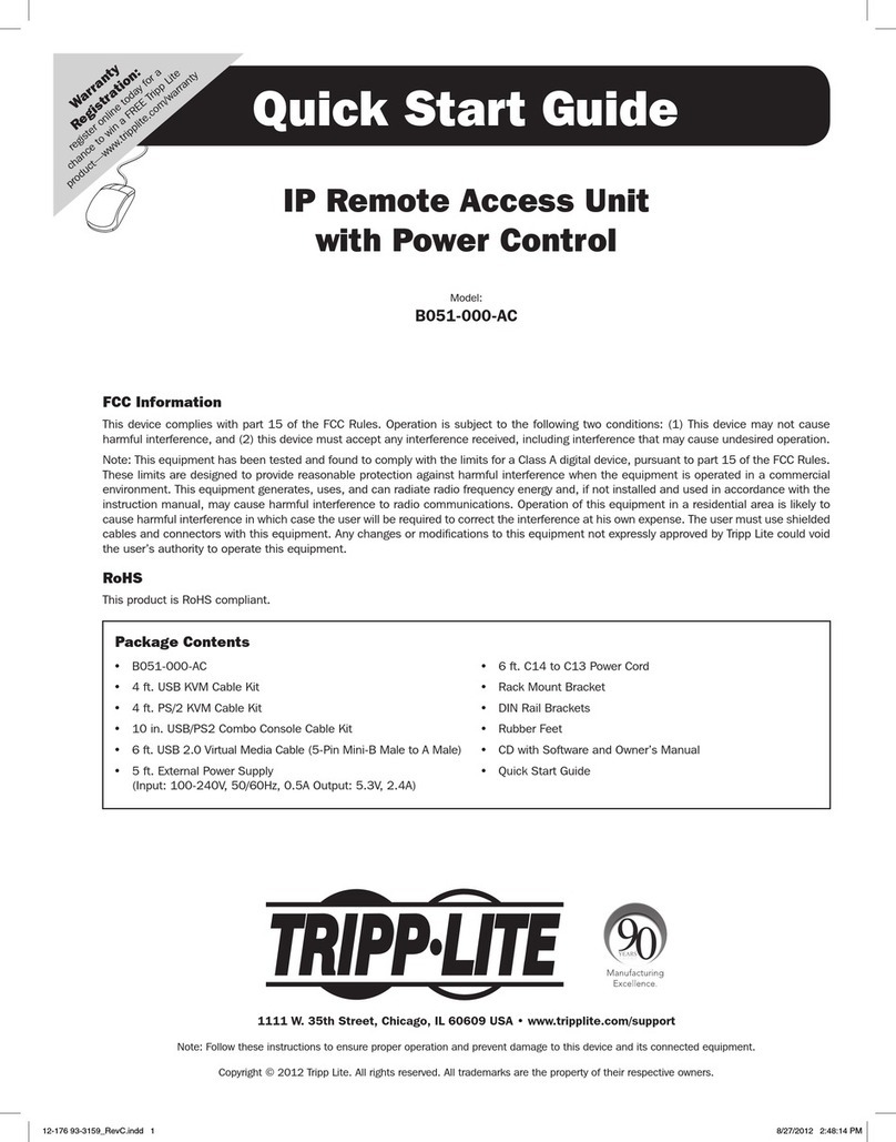 Tripp Lite B051-000-AC User manual