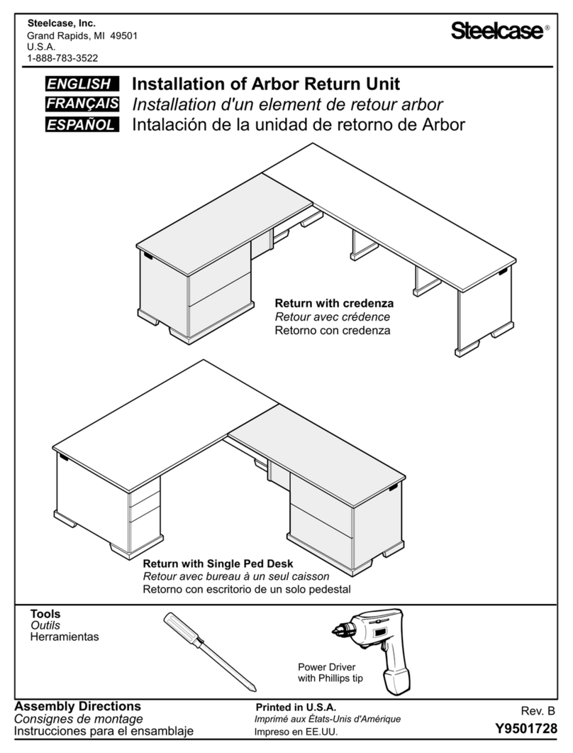 Steelcase Arbor Return Unit Assembly Directions