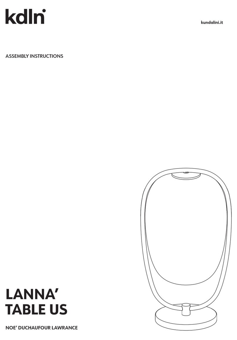 KUNDALINI LANNA' TABLE US User manual