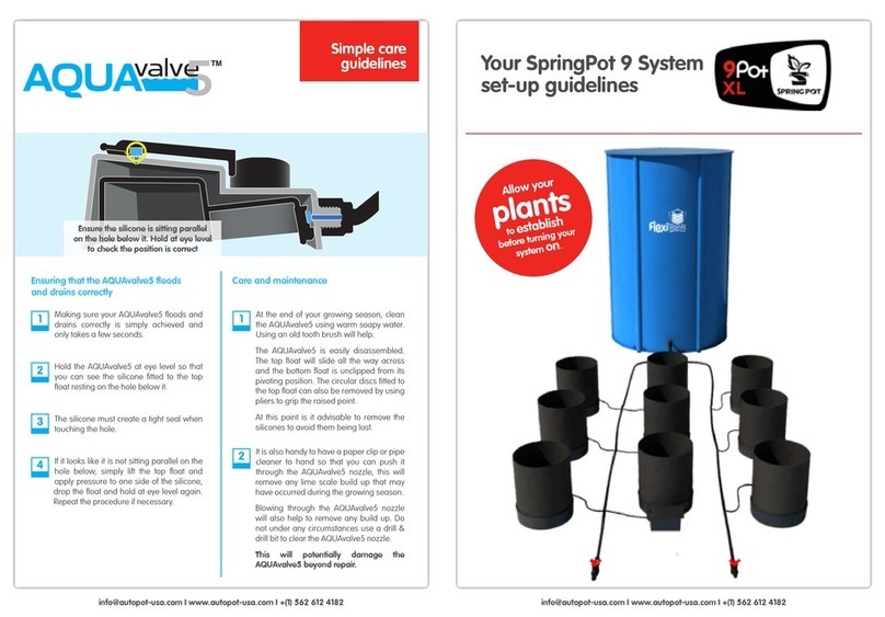 Autopot SpringPot 9 Set-up guidelines