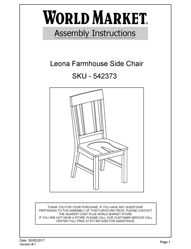 World Market Leona 542373 Assembly instructions World Market Leona 542373 Assembly instructions
